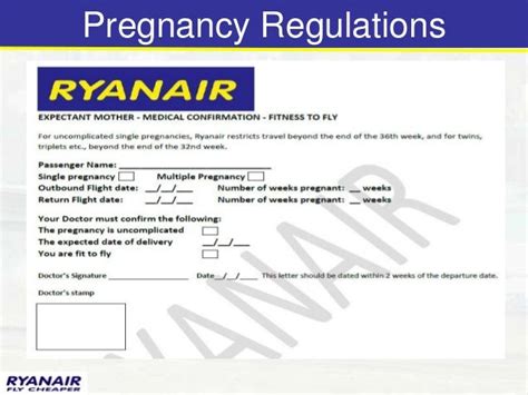 ryanair pregnancy fit to fly.